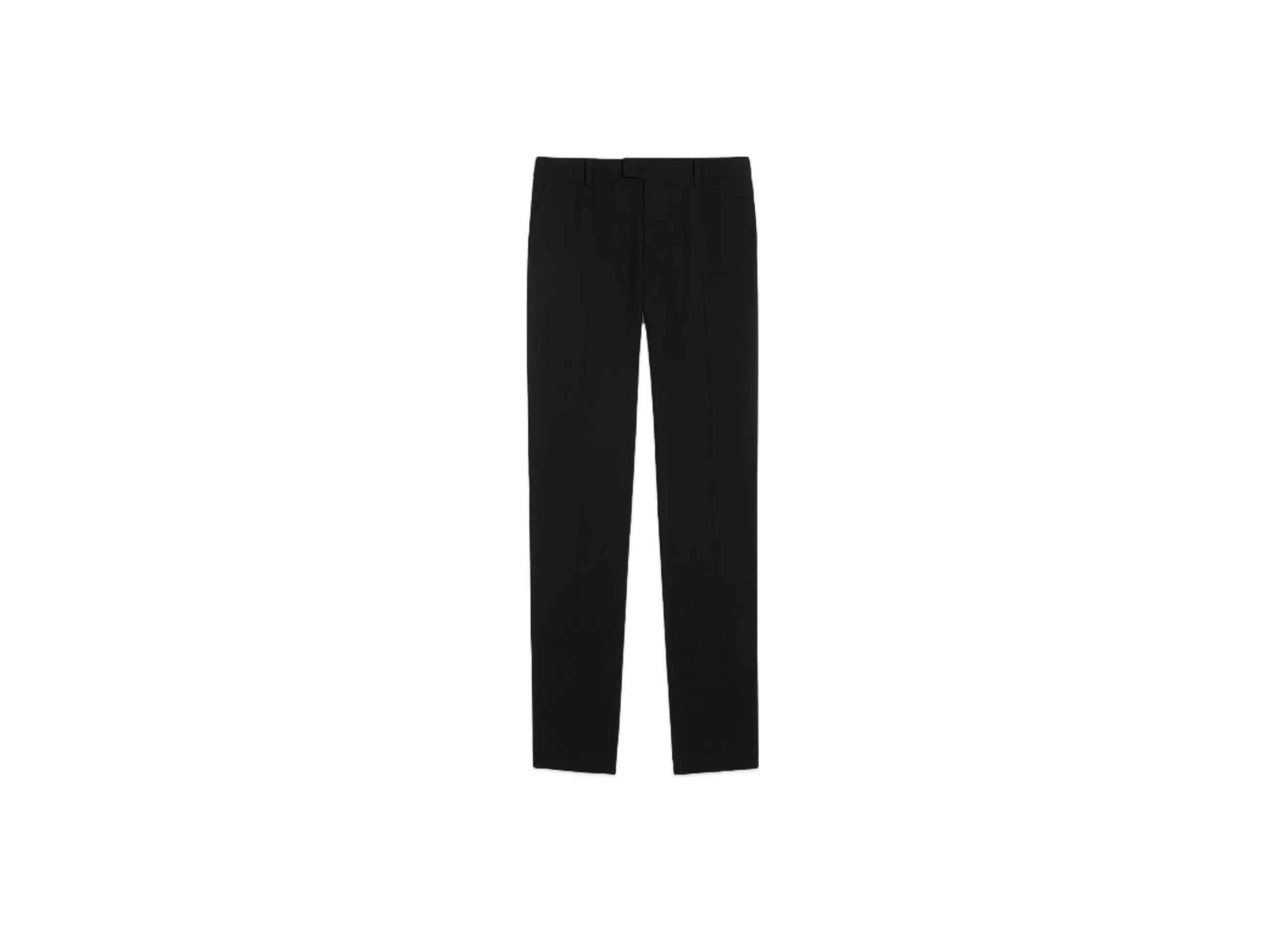 AMI PARIS Wool Blend Twill Cigarette Fit Pants "Black"