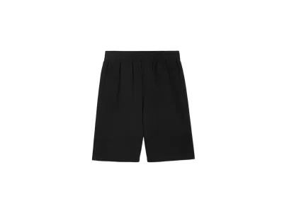 AMI PARIS Cotton Crepe Bermuda Shorts "Black"