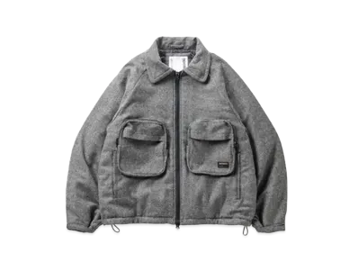 TIGHTBOOTH Tweed Puffy Jacket "Gray"