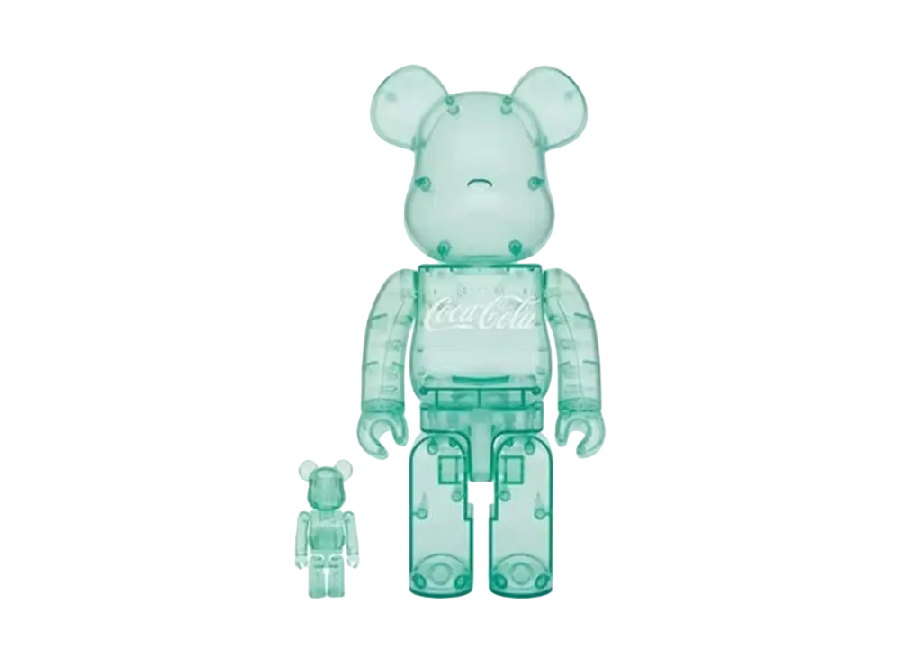 MEDICOM TOY "BEARBRICK" -Coca-Cola- Coca-Cola GEORGIA GREEN 100% & 400%