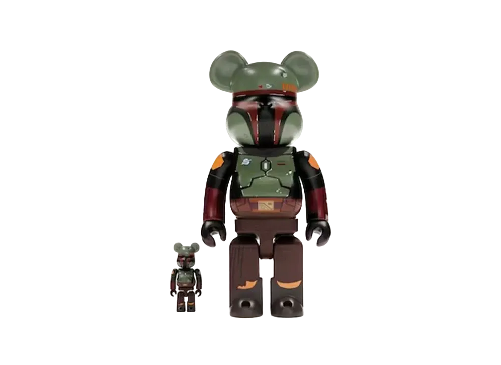 MEDICOM TOY "BEARBRICK" -The Mandalorian- BOBA FETT (Recovered Armor) 100% & 400%