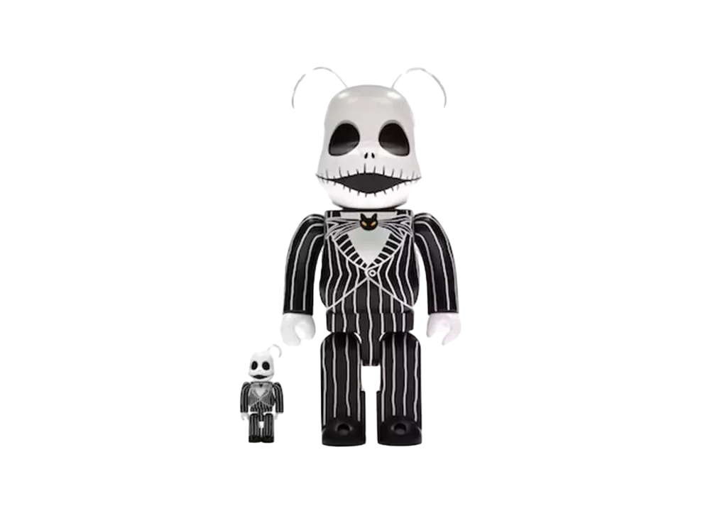 MEDICOM TOY "BEARBRICK" -The Nightmare Before Christmas- Jack Skellington 100% & 400%