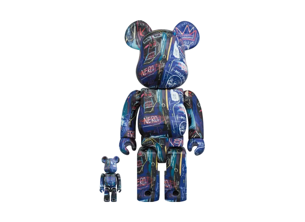 MEDICOM TOY "BEARBRICK" -JEAN-MICHEL BASQUIAT- JEAN-MICHEL BASQUIAT #7 100% & 400%