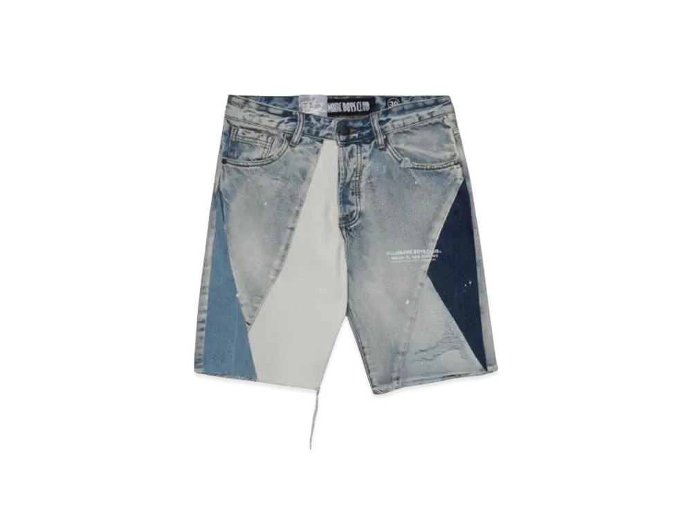 BILLIONAIRE BOYS CLUB BB INTERSECT WASHED DENIM SHORTS "LYRA"