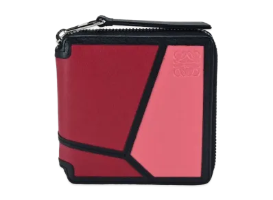 LOEWE Puzzle Square Zip Wallet "Pink/Black"