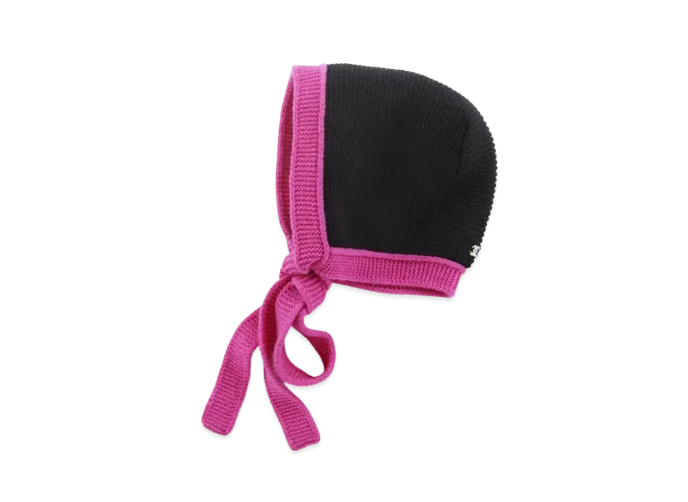 CHANEL Knit Bonnet Cashmere "Black/Fuchsia"