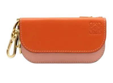 LOEWE Gate Leather Mini Wallet "Orange"