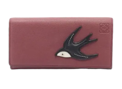 LOEWE Continental Leather Wallet "Bordeaux"