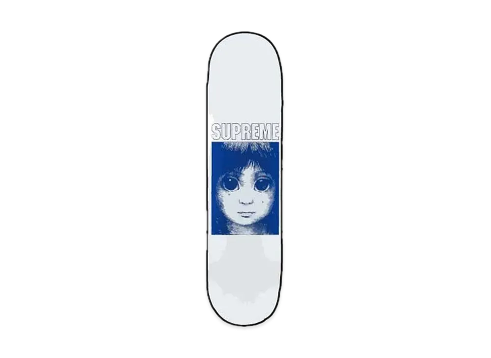 Supreme Margaret Keane Teardrop Skateboard "White"