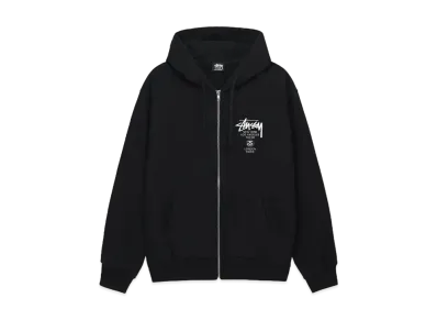 Stussy World Tour SS24 Zip Hood "Black"