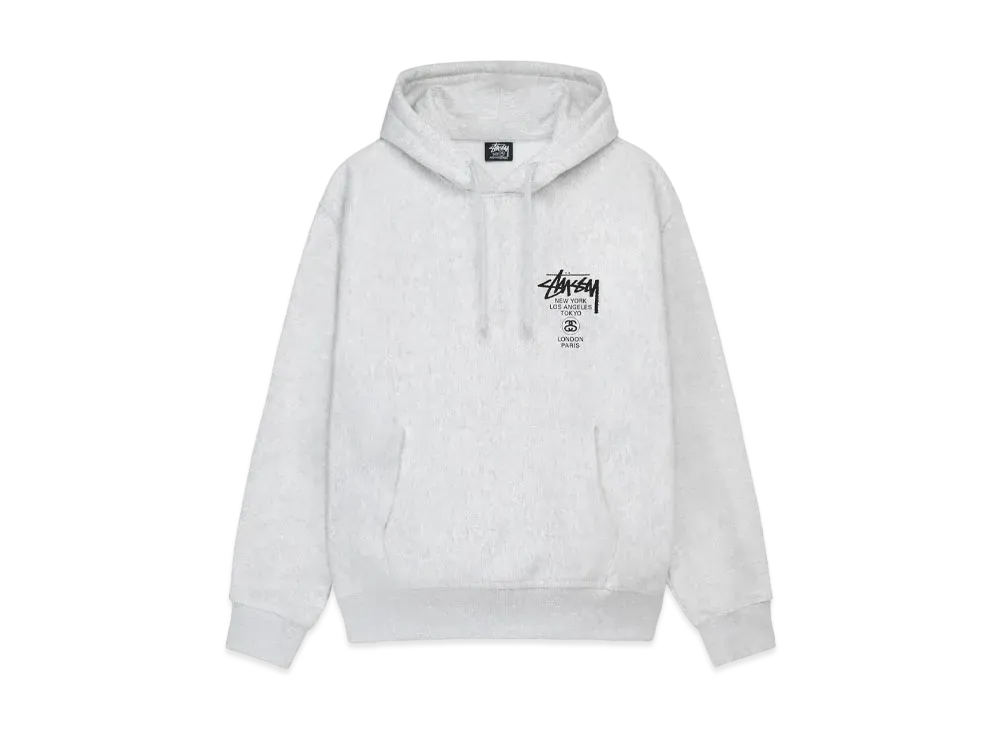Stussy World Tour SS24 Hood "Ash Heather"