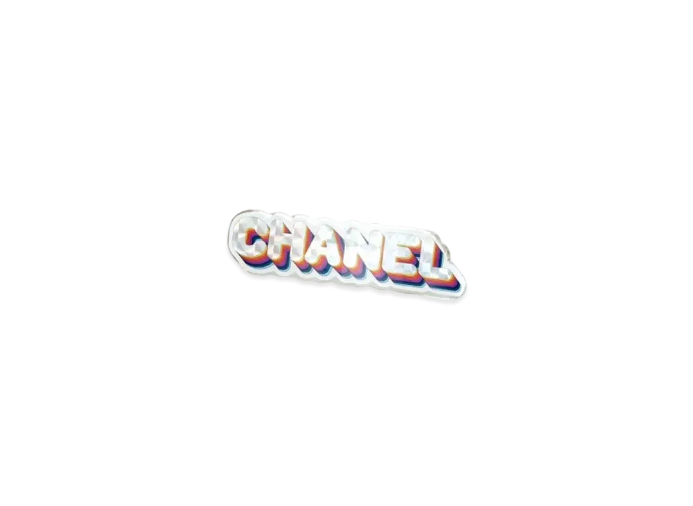 CHANEL Hair Clip Resin & Metal "Multicolor/Gold"