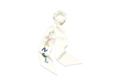 CHANEL Hair Accessory Silk Jacquard "Ecru/Multicolor"