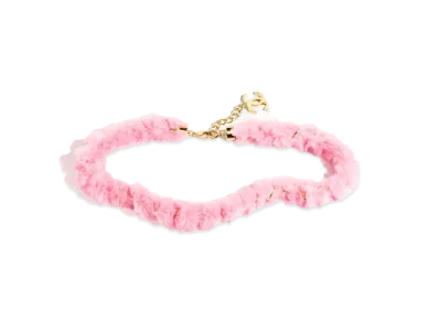 CHANEL Belt Metal & Fantasy Fur "Gold/Pink"