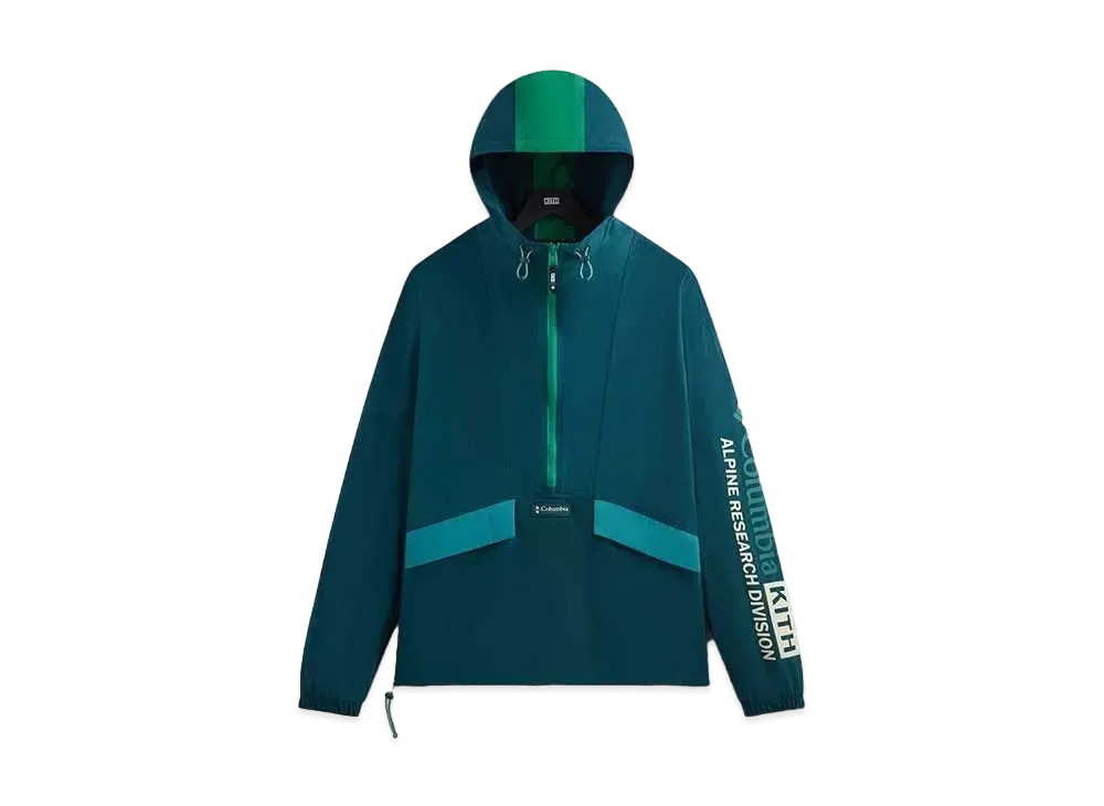 Kith x Columbia Wind Anorak "Midnight Teal"