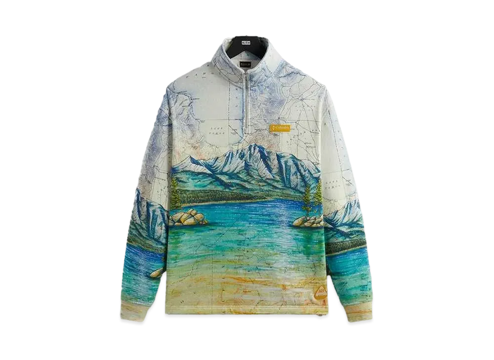 Kith x Columbia Lake Tahoe Quarter Zip "Chalk"