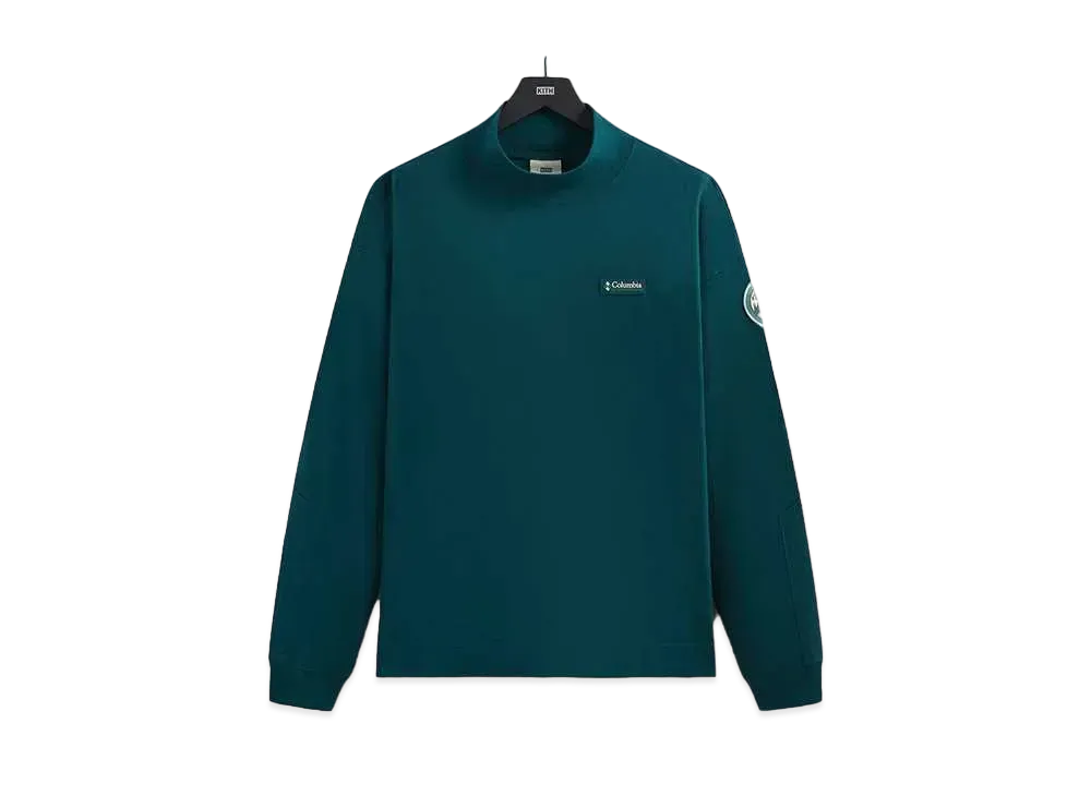 Kith x Columbia Mock Neck Long Sleeve "Midnight Teal"