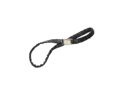 CHANEL Belt Lambskin Gold Tone Metal Strass "Black"