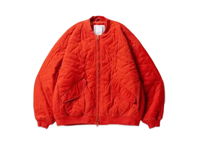 TIGHTBOOTH T Quilt Velveteen Jacket "Vermilion"