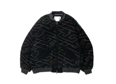 TIGHTBOOTH T Quilt Velveteen Jacket "Black"