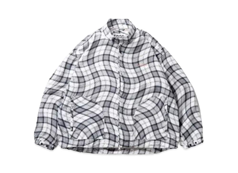 TIGHTBOOTH Wave Plaid Jacket "White"