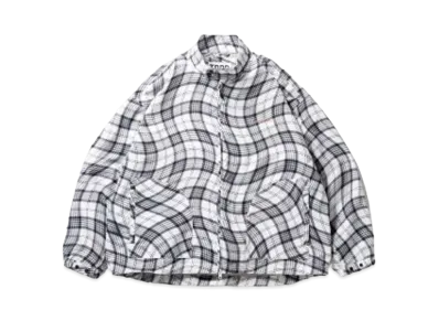 TIGHTBOOTH Wave Plaid Jacket "White"