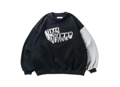 TIGHTBOOTH Implant Crew Sweat "Black"