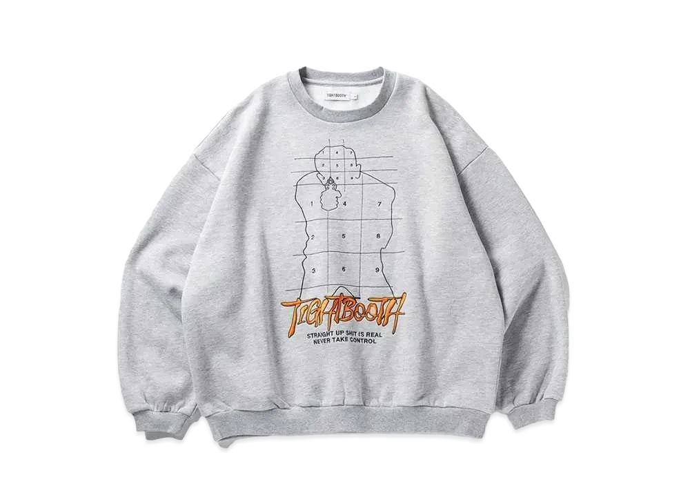 TIGHTBOOTH Revenge Man Crew Sweat "Gray"