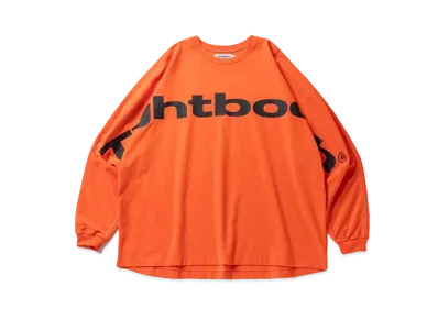 TIGHTBOOTH Big Logo Long Sleeve T-shirt "Orange"