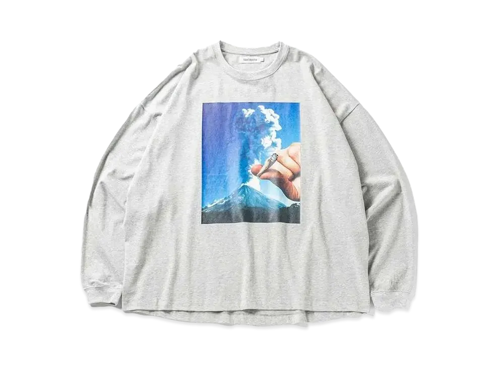TIGHTBOOTH Volcano Long Sleeve T-shirt "Gray"