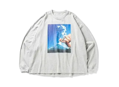 TIGHTBOOTH Volcano Long Sleeve T-shirt "Gray"