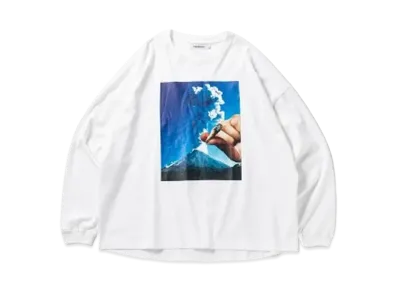 TIGHTBOOTH Volcano Long Sleeve T-shirt "White"