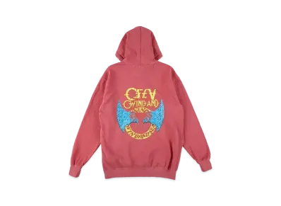 WIND AND SEA Thrash Heritage Sulfer Hoodie "Crimson"