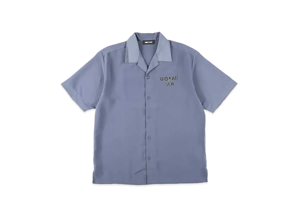 WIND AND SEA Thrash Heritage WDAD Open Collar Shirt "Ston Blue"