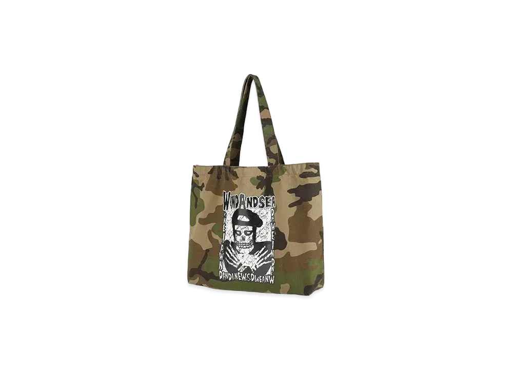 WIND AND SEA Thrash Heritage Tote Bag "Woodland"