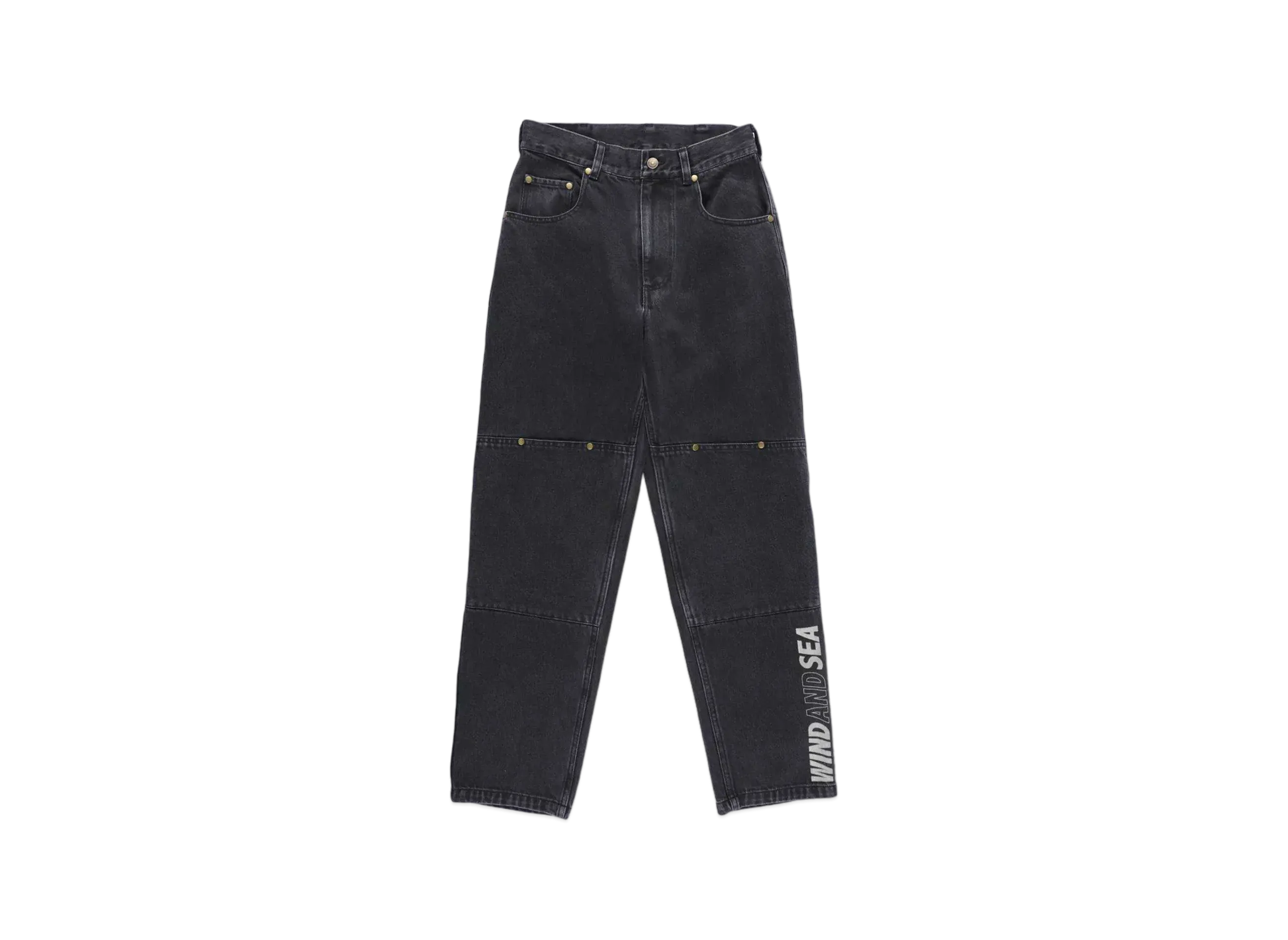 WIND AND SEA Double Knee Denim Pant "Black"