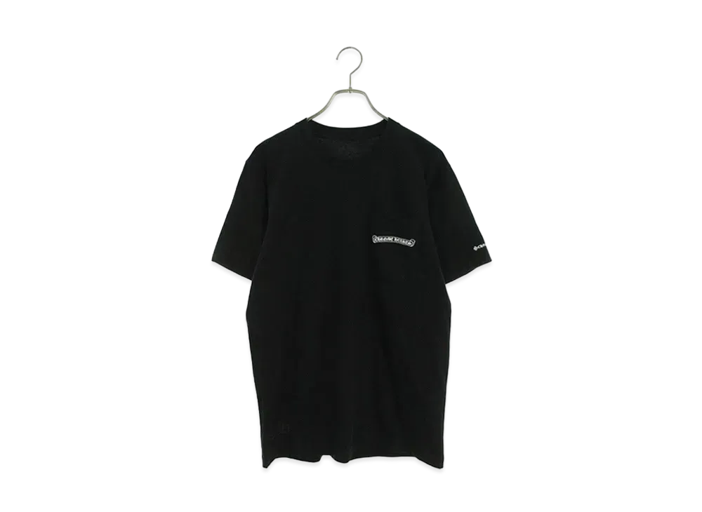 クロムハーツ スクロールラベル プリント Tシャツ "ブラック"