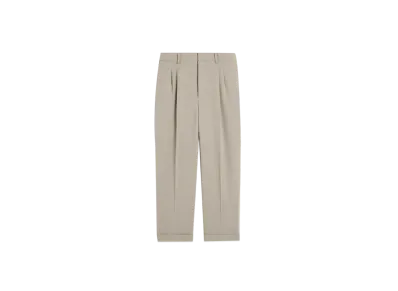 AMI PARIS Wool Blend Twill Carrot Fit Pants "Light Tope"