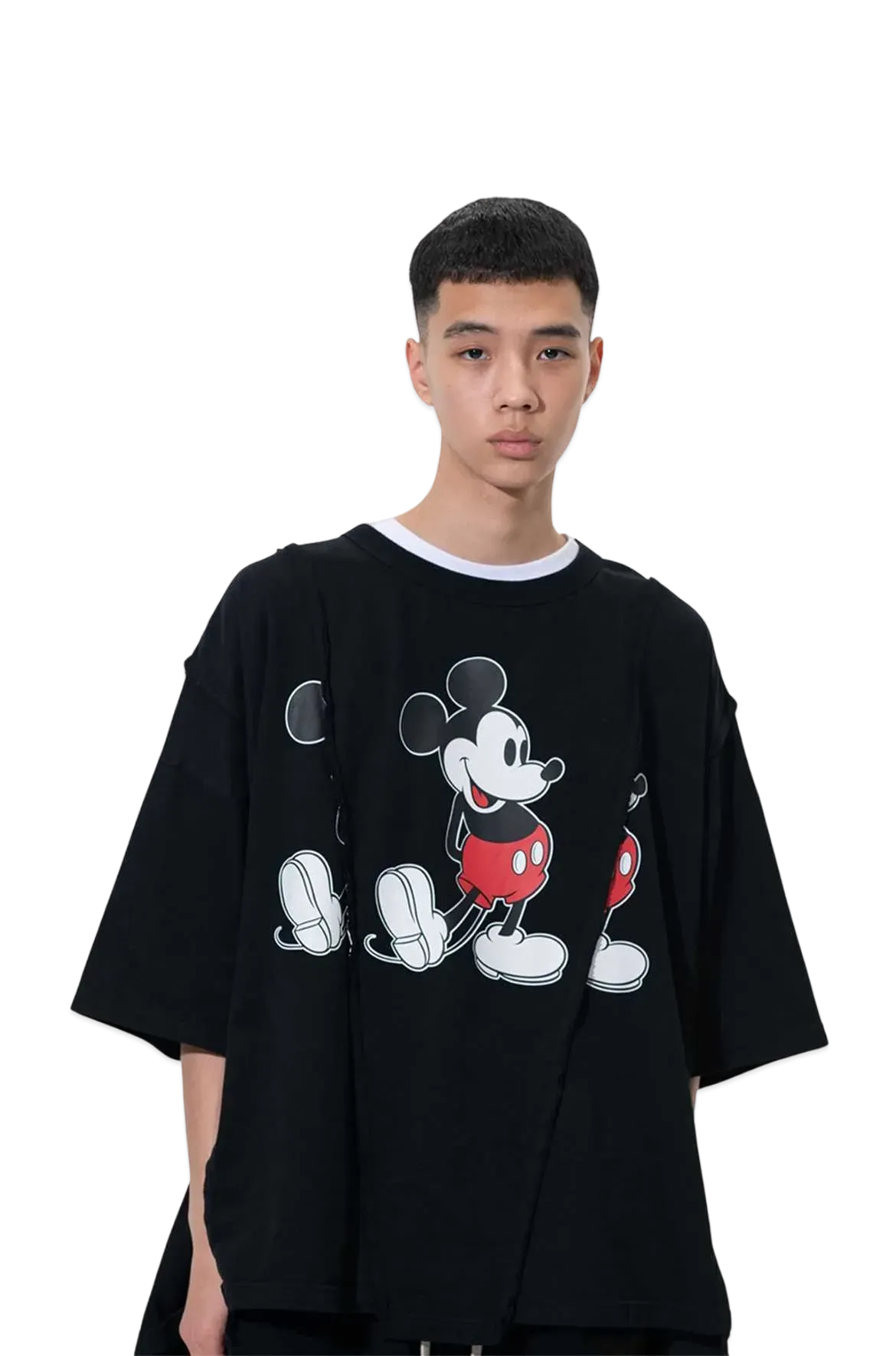 DISCOVERED < Mickey > Wide Tee "BLACK"