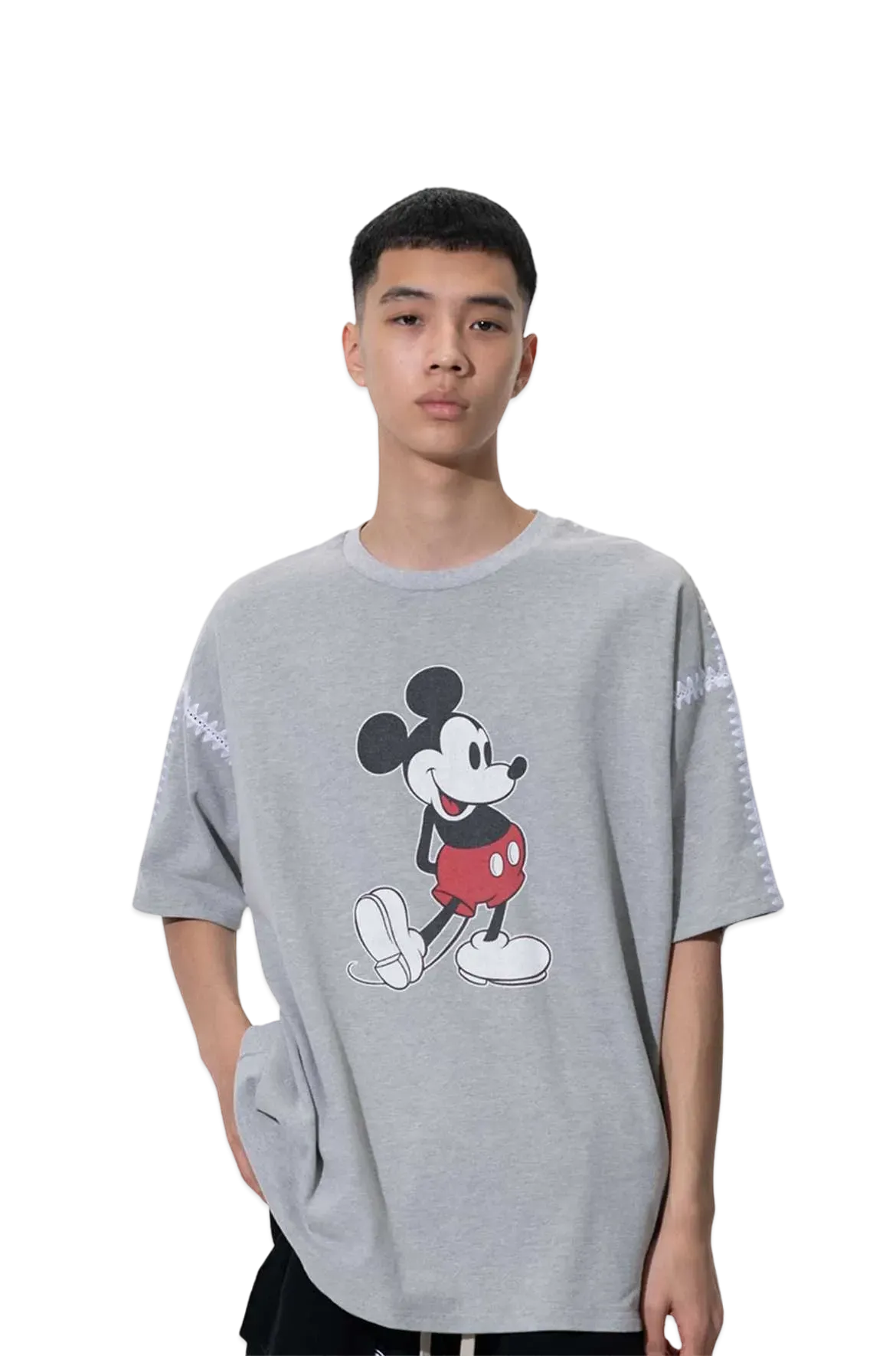 DISCOVERED < Mickey > Shell Stitch S/S Cutsewn "GRAY"