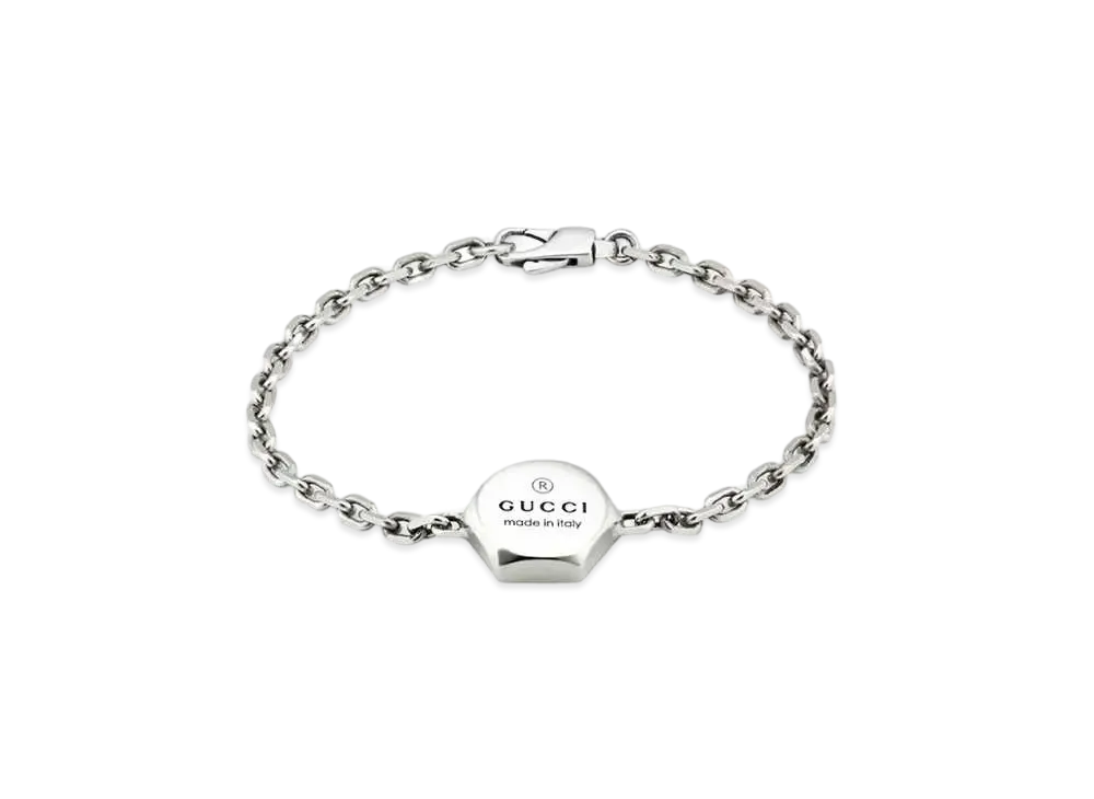 GUCCI Trademark Bracelet "Silver"