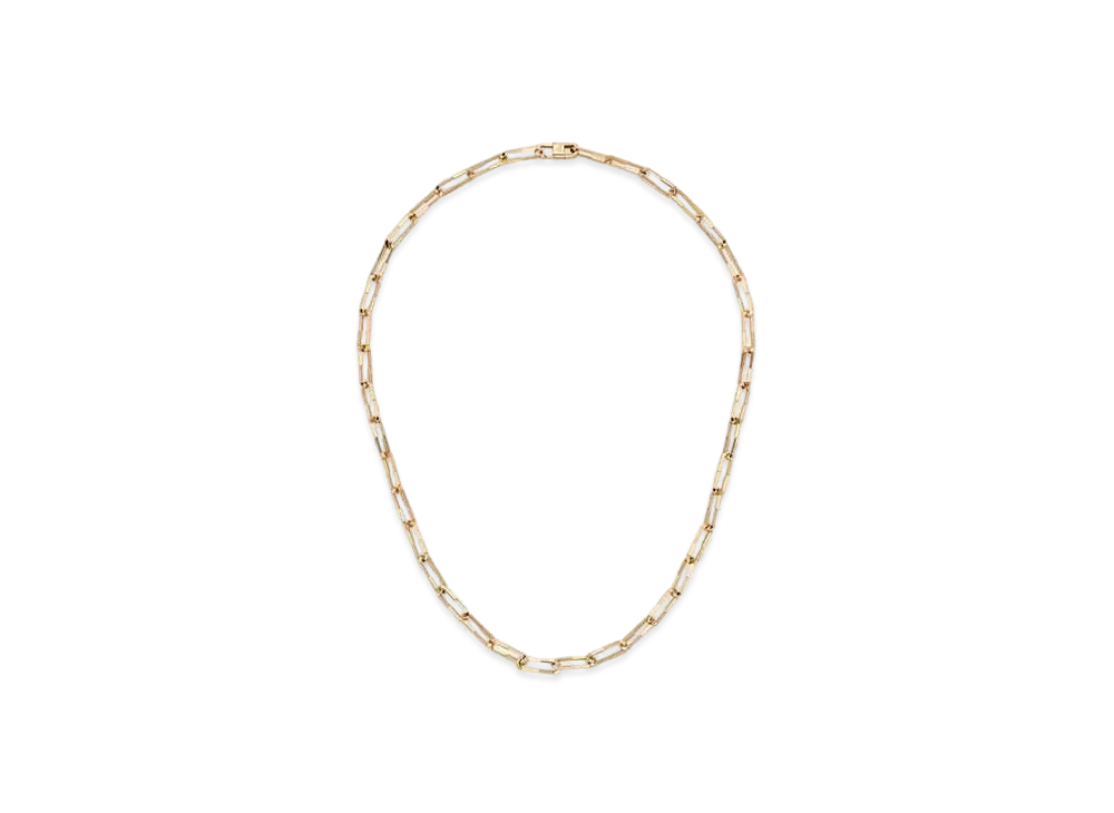 GUCCI Link To Love Chain Necklace "Pink Gold"