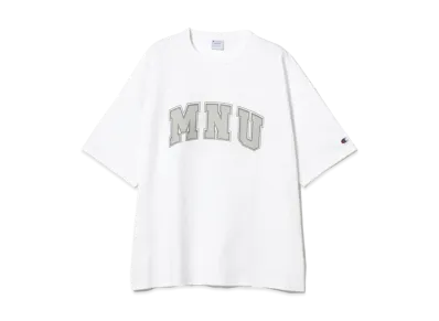 Champion x BEAMS by MIN-NANO Logo Tee "White"