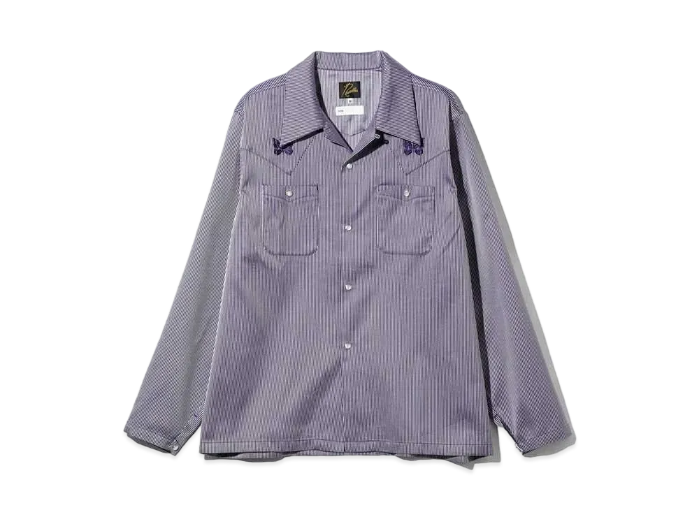 Needles x ts(s) Cowboy L/S One-Up Shirt-Hairline ST. "Purple"