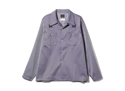 Needles x ts(s) Cowboy L/S One-Up Shirt-Hairline ST. "Purple"