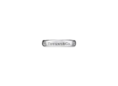Tiffany & Co. T&CO. Band Ring with Diamonds "Platinum"