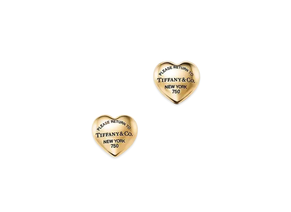 Tiffany & Co. Return to Tiffany Full Heart Earrings 18K "Yellow Gold"