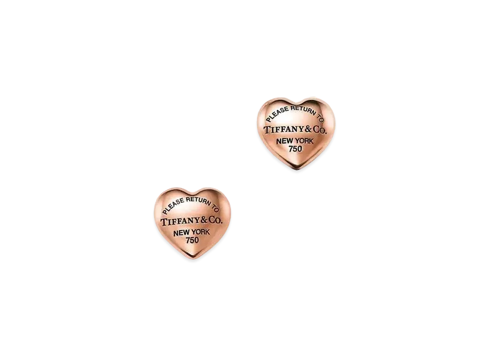 Tiffany & Co. Return to Tiffany Full Heart Earrings 18K "Rose Gold"