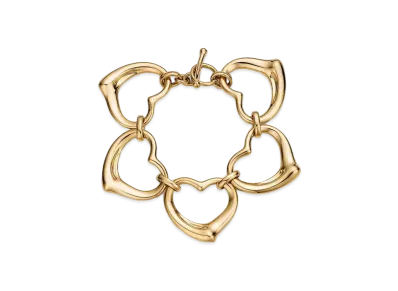 Tiffany & Co. Elsa Peretti Open Heart Bracelet 18K "Yellow Gold"