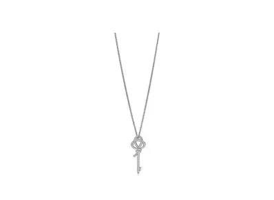 Tiffany & Co. Tiffany Keys Woven Keys Medium Key Pendant with Diamonds "Platinum"